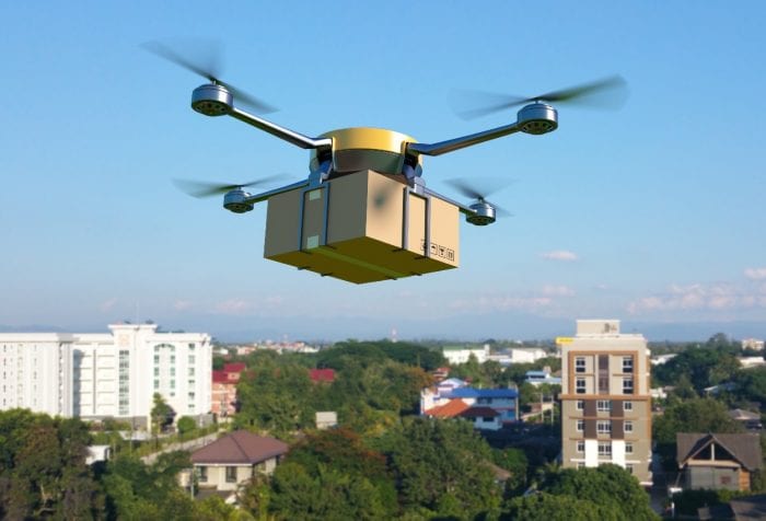 drones para entrega de mercancías