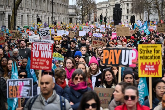 El Reino Unido vive su mayor jornada de huelgas en once años